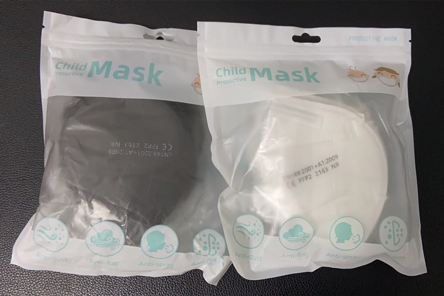Los niños reutilizable FFP2 máscara KN95 aprobado Mascarillas FPP2 Ffp2mask negro niños máscaras FFP 2 FFP3 protección boca Maske CE