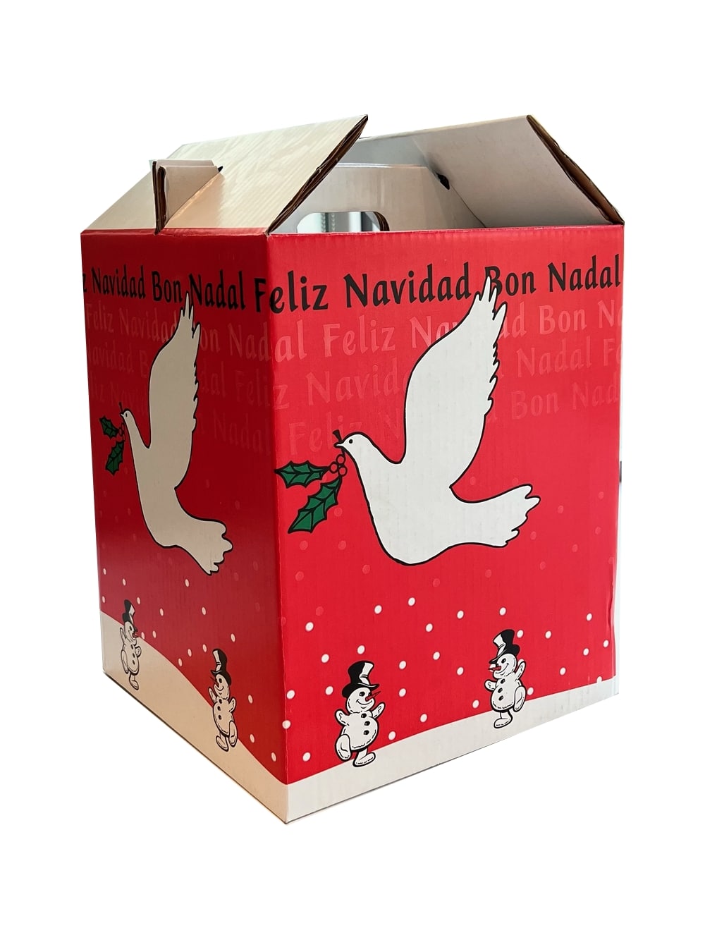 Caja cartón para lotes navideños