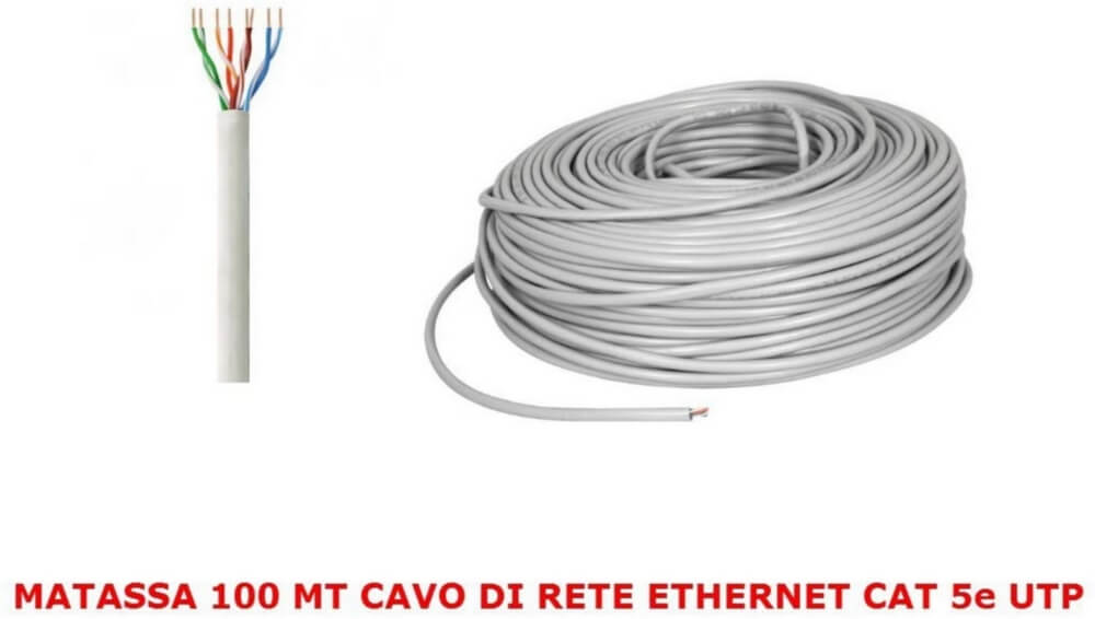 Cable de red en bobina de 100 mt
